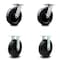 Service Caster 8 Inch Kingpinless Polyolefin Wheel Swivel Caster Swivel 2 Rigid SCC, 2PK SCC-KP30S820-POR-2-R-2 - alternate 1